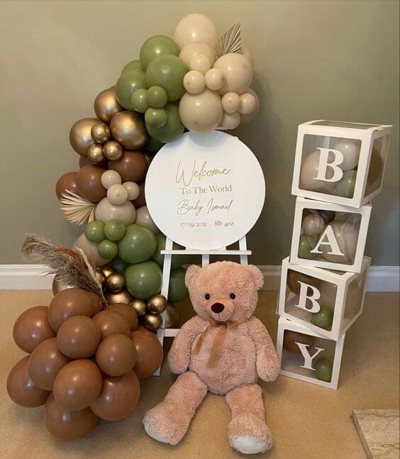 como economizar na decoracao cha de bebe