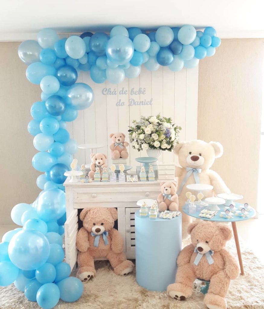 chá de bebê decoração barata