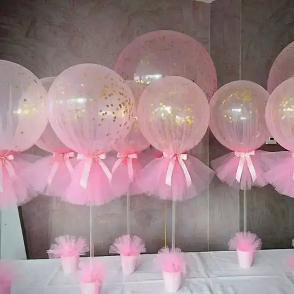 cha de bebe decoração mesa