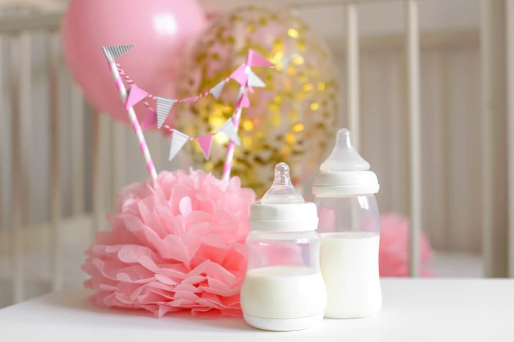 cha de bebe decoração mesa