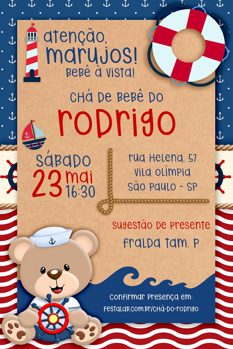 ideias criativas chá de bebê marinheiro