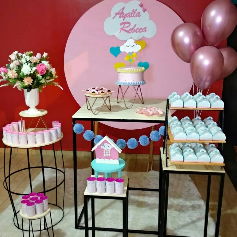 decoração chá de fraldas safari boho passo a passo