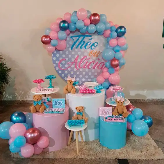 chá de fralda decoração
