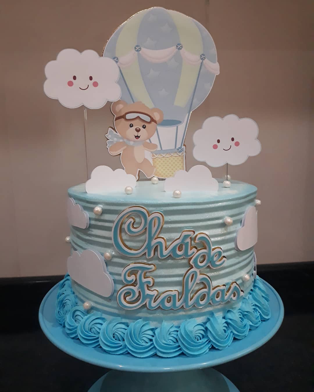 chá de fraldas bolo