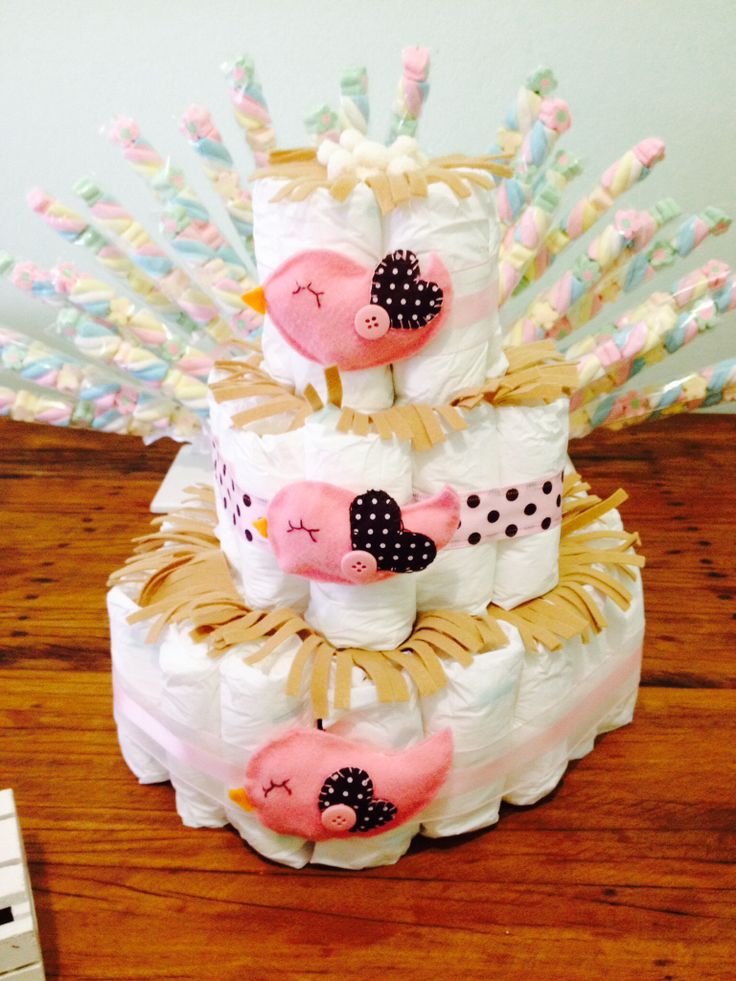 chá de fraldas bolo