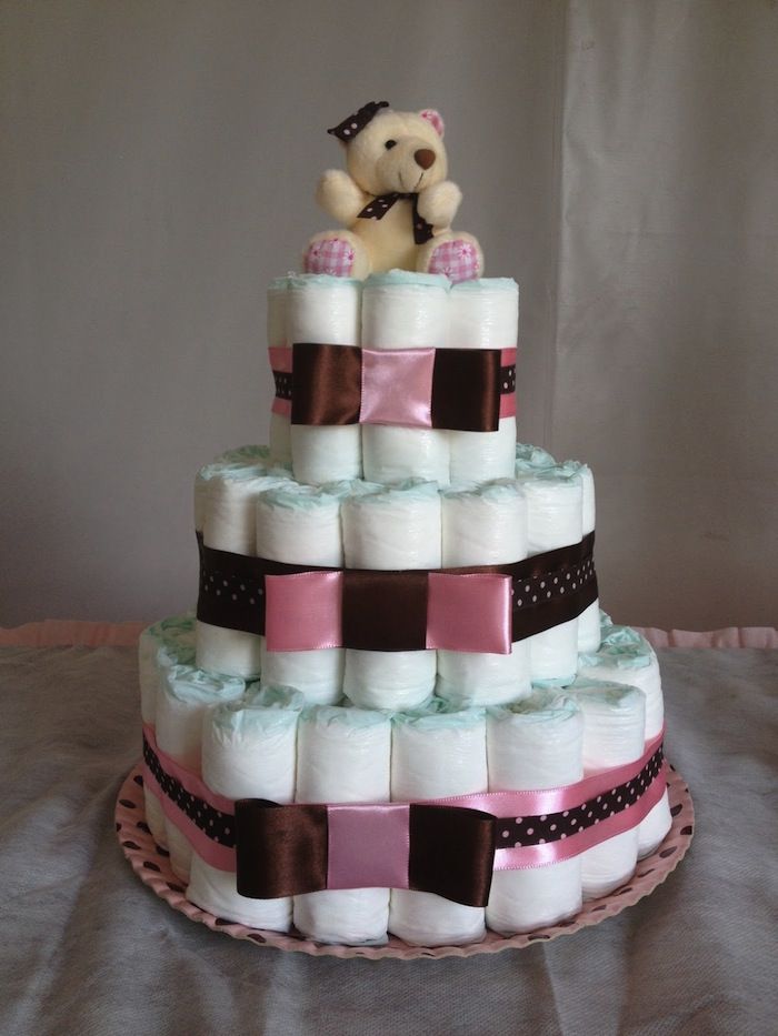 chá de fraldas bolo