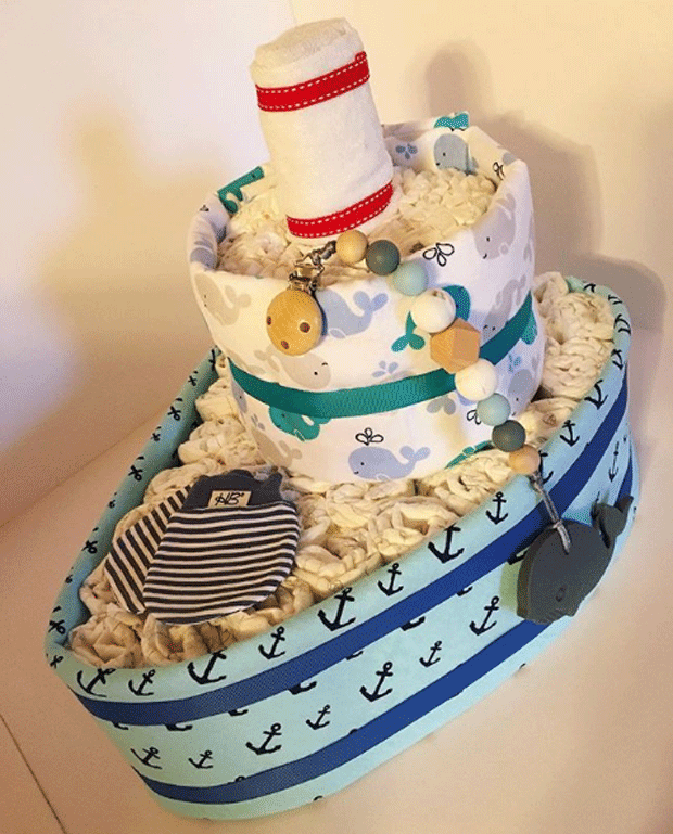 chá de fraldas bolo