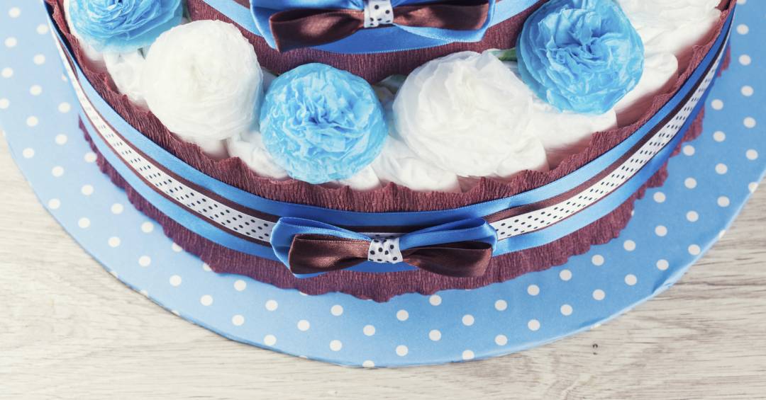 chá de fraldas bolo