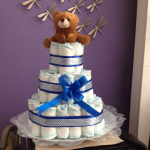 chá de fraldas bolo