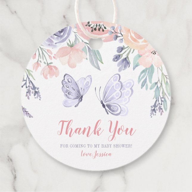 chá de fraldas tema borboletas