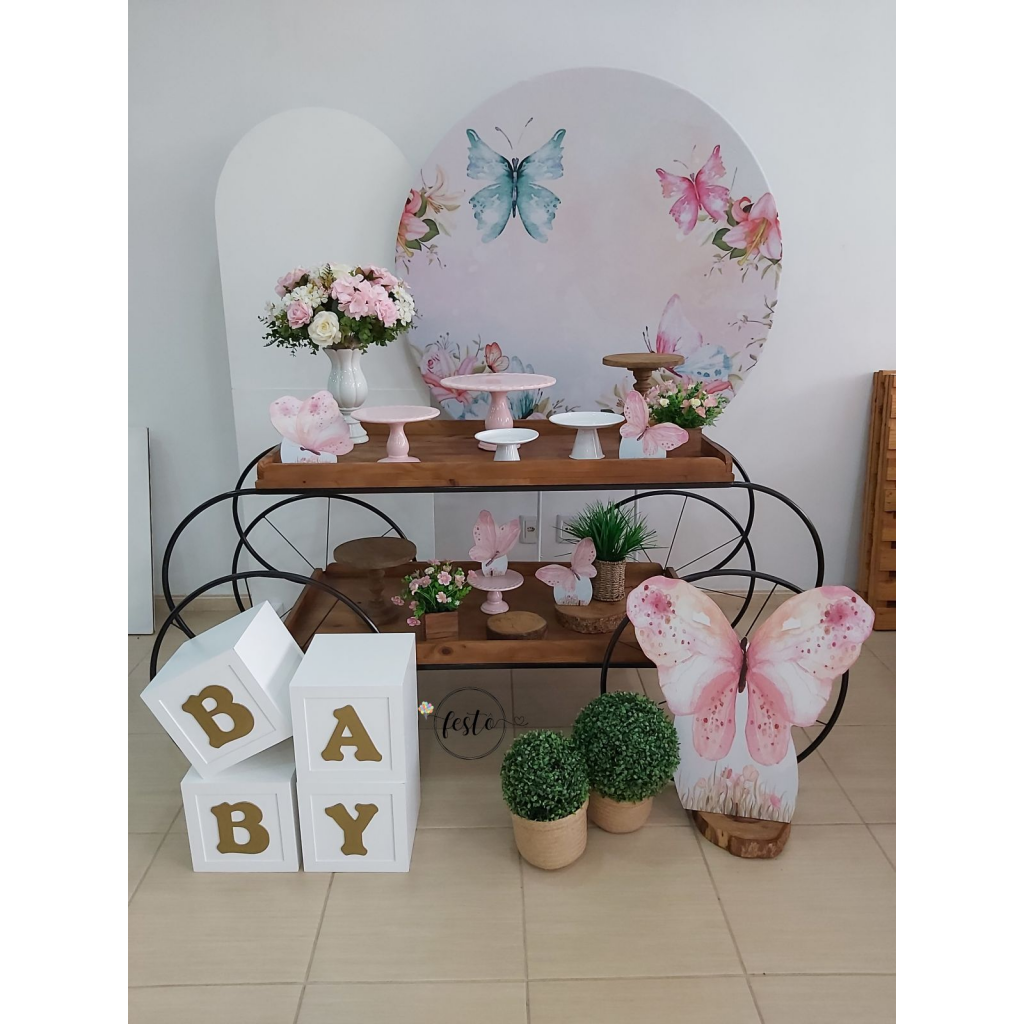 Como Escolher as Cores Perfeitas para seu Chá de Fraldas de Borboletas