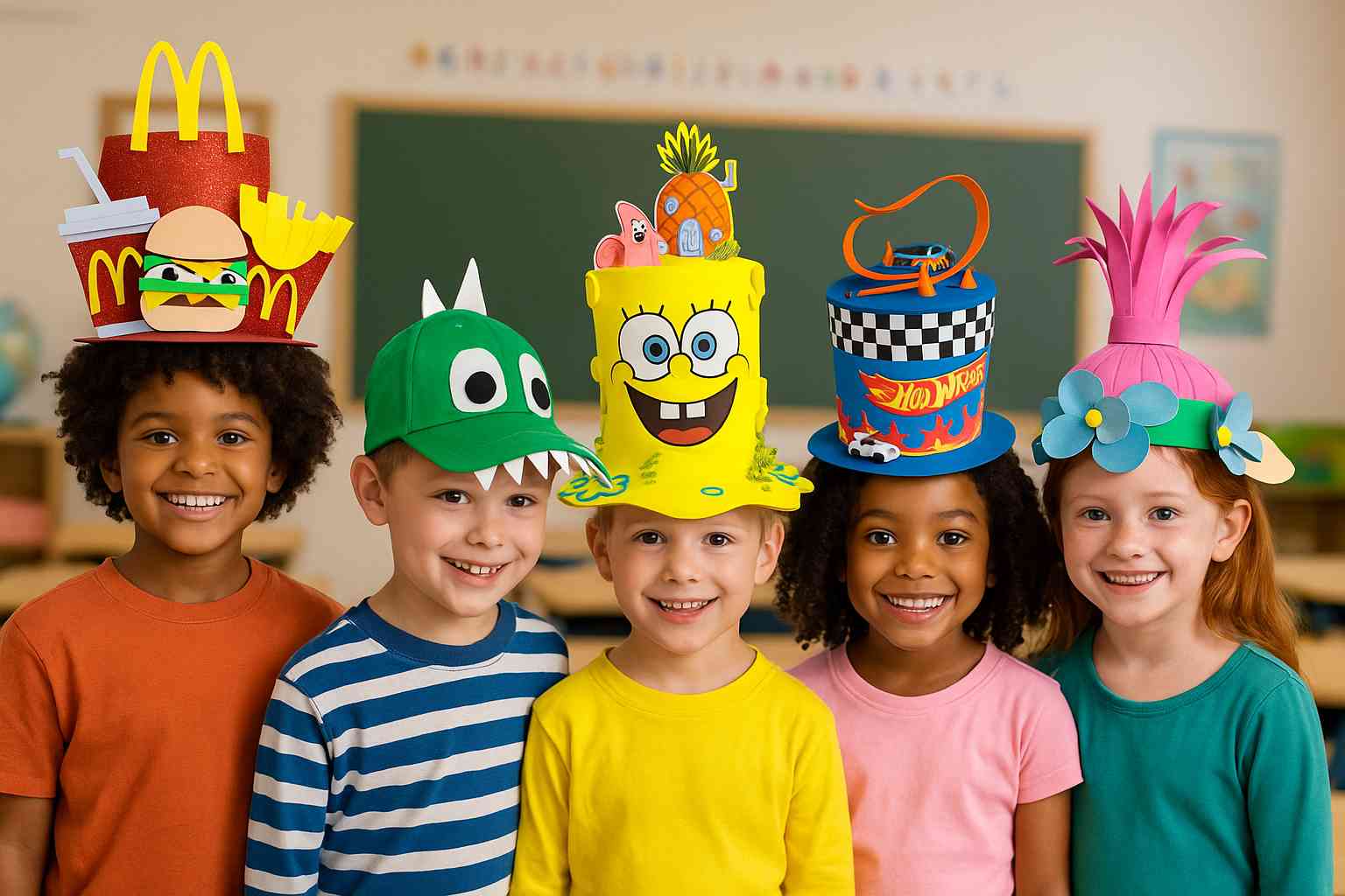 chapéu maluco infantil ideias