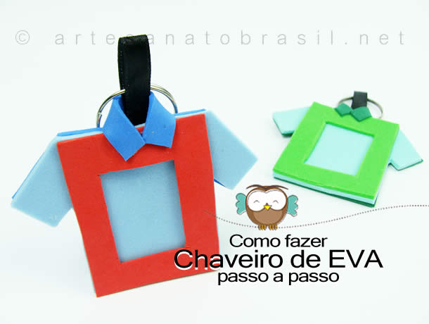 chaveiro eva simples versus 3d qual melhor