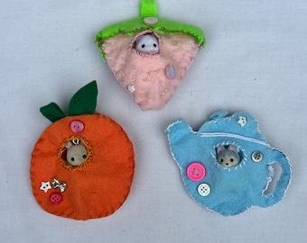 chaveiro de feltro bichinhos