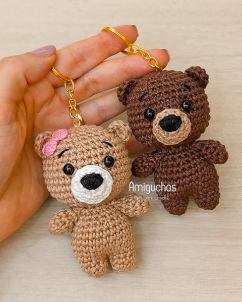 ideias de chaveiro de urso para presentear