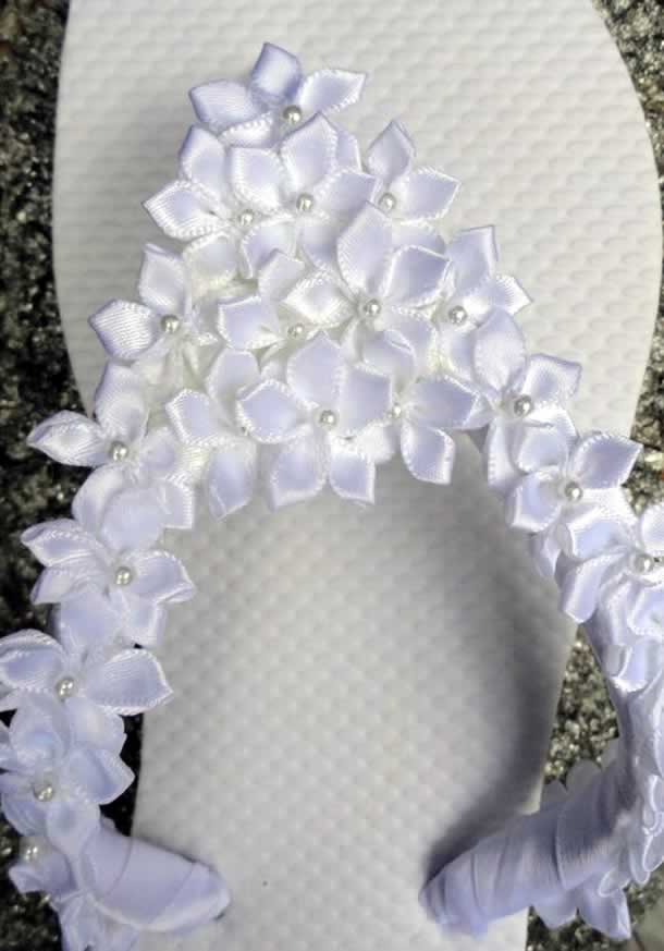 Passo a Passo: Chinelo Encapado Simples com Fita de Cetim