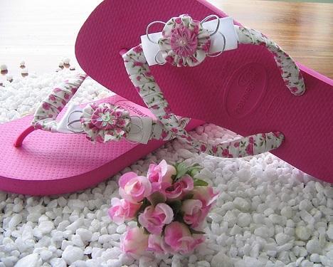 Passo a Passo: Chinelo Encapado Simples com Fita de Cetim