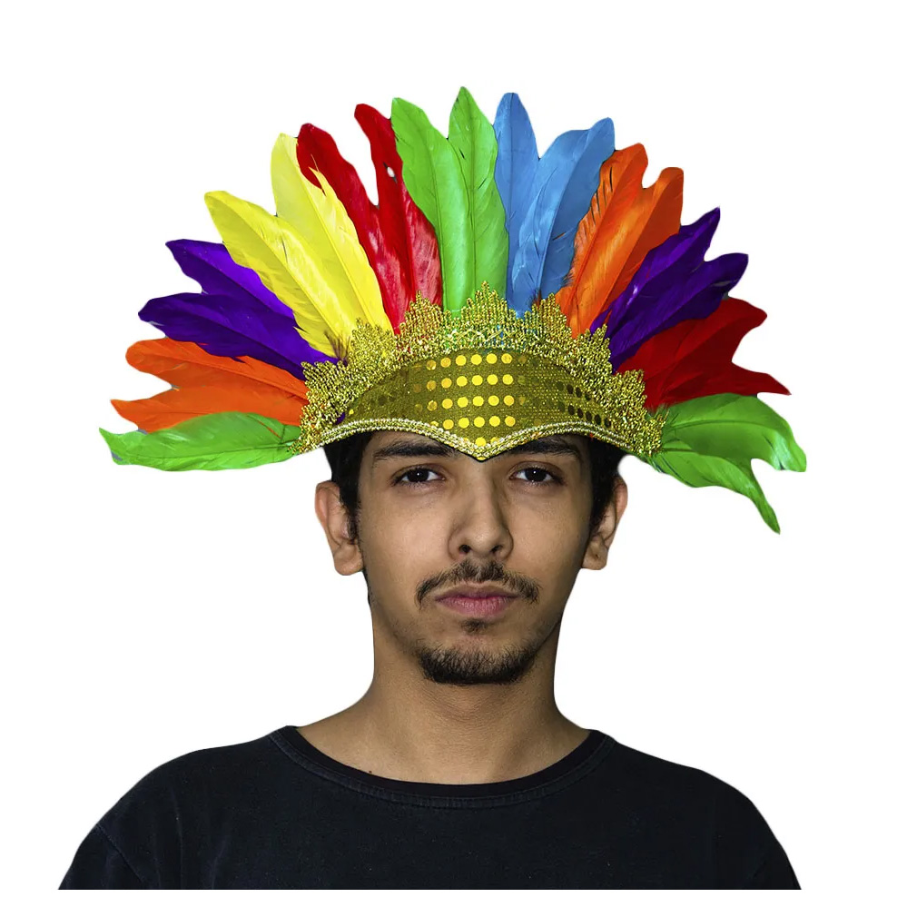 como fazer um cocar indigena simples