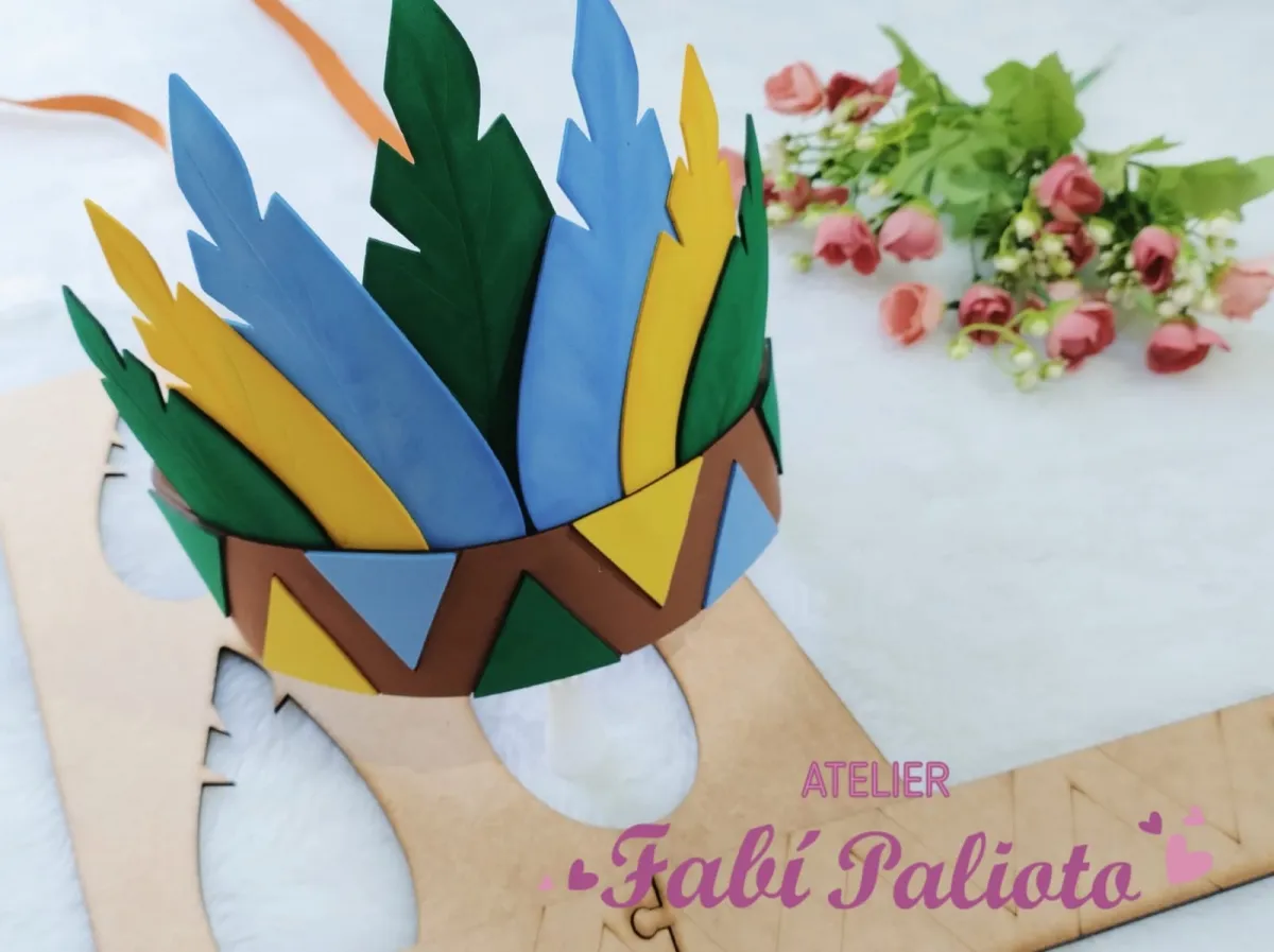 cocar de indio infantil