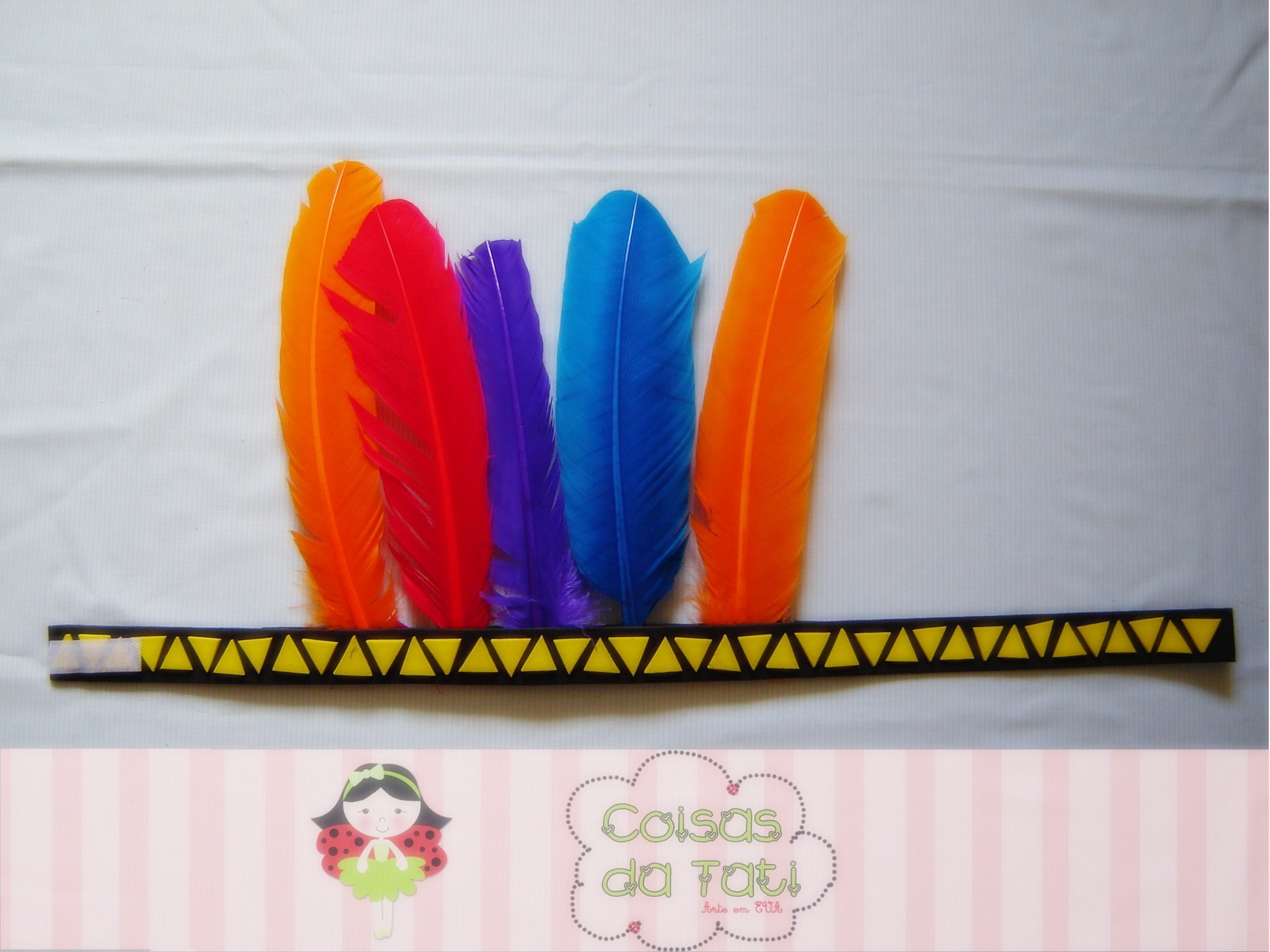 como fazer cocar de indio