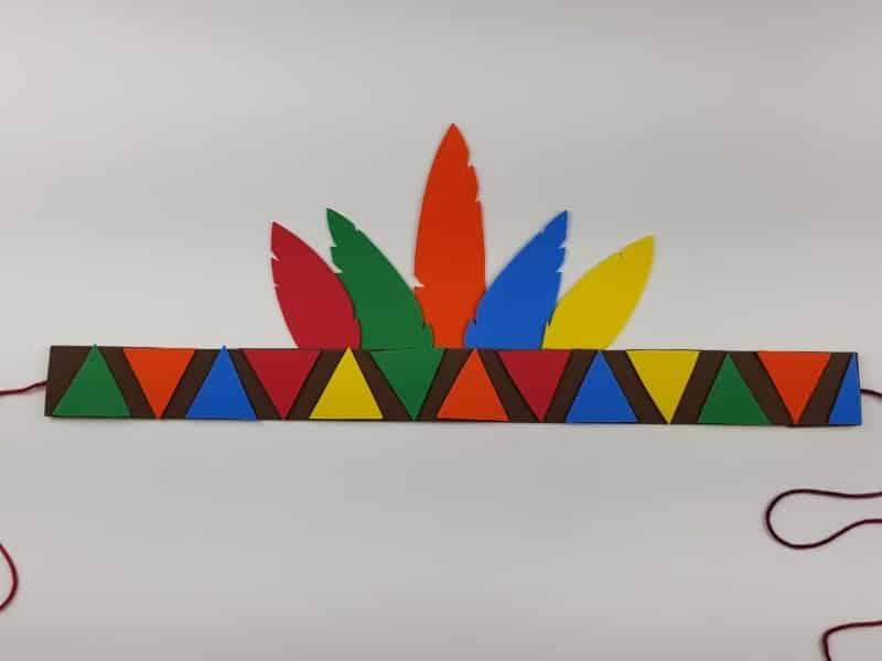 cocar de indio em feltro