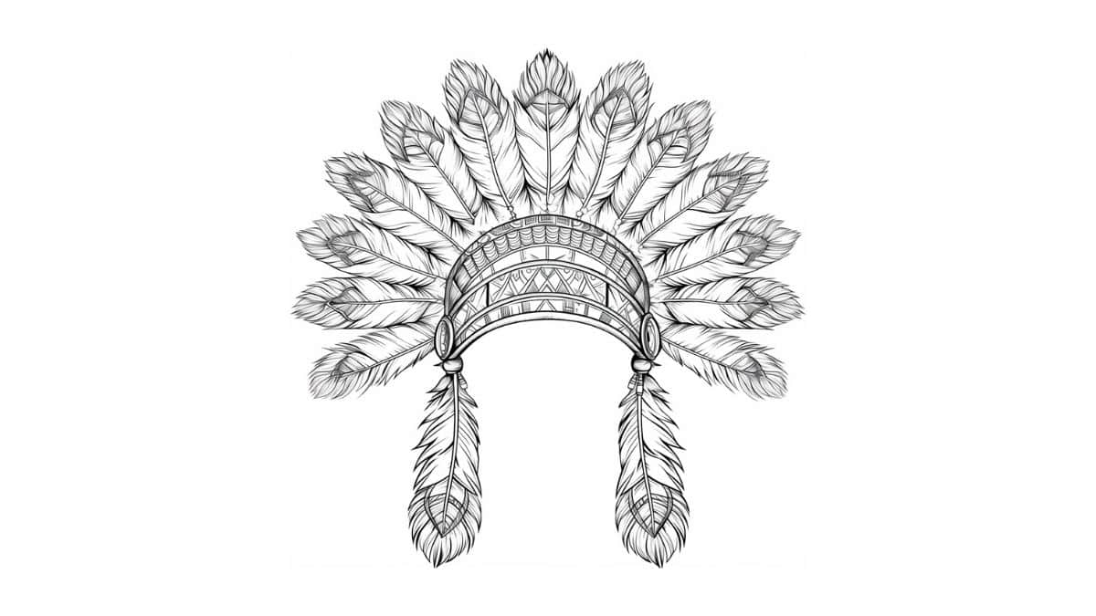 cocar de indio para pintar