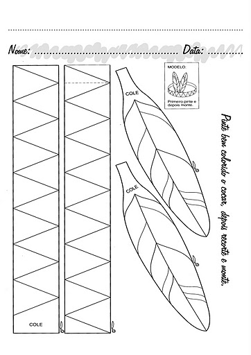 cores de cocar indio significado