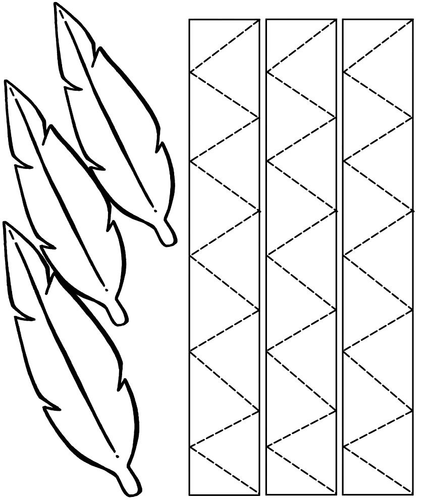 cocar de índio para imprimir para pintar