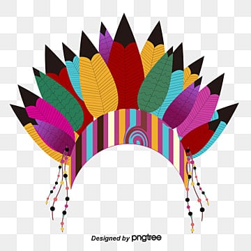 cocar de penas para imprimir