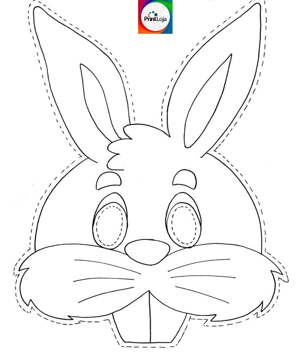coelhinho para imprimir molde