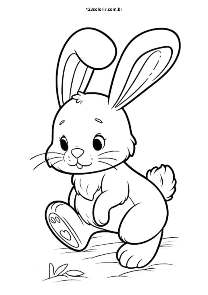 coelhinho para imprimir desenho