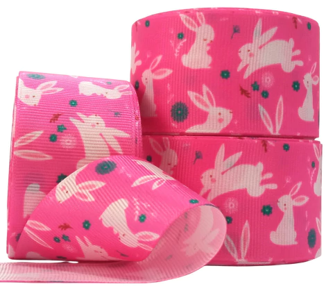 coelho de páscoa de fita de gorgorão