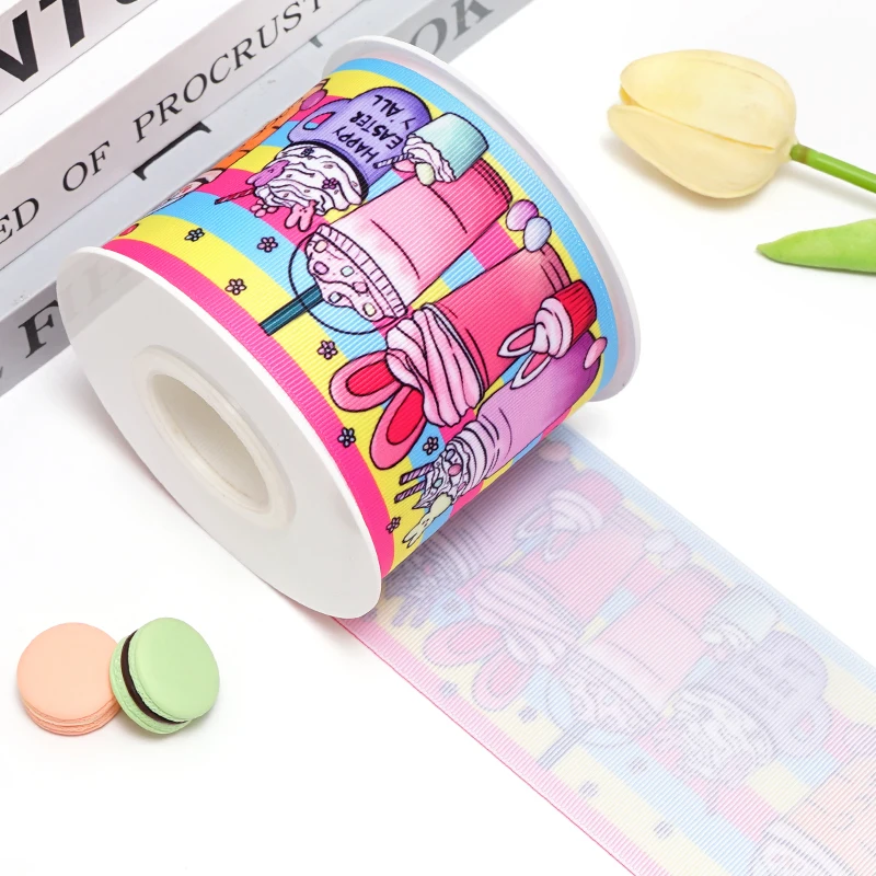 coelho de páscoa de fita de gorgorão