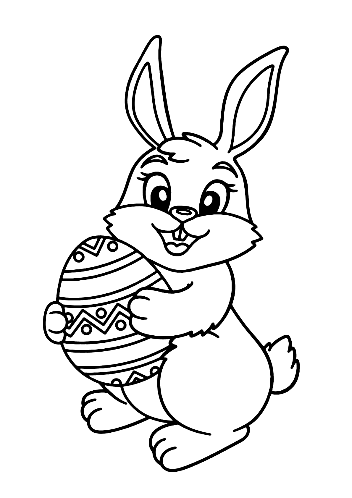 desenho de coelho para imprimir