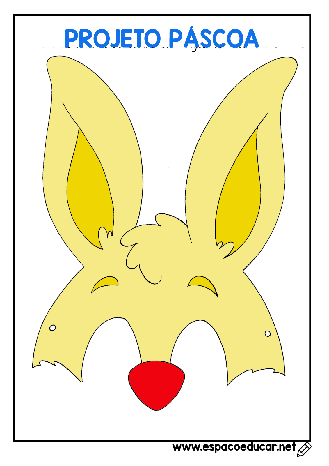 coelhinho colorido para imprimir