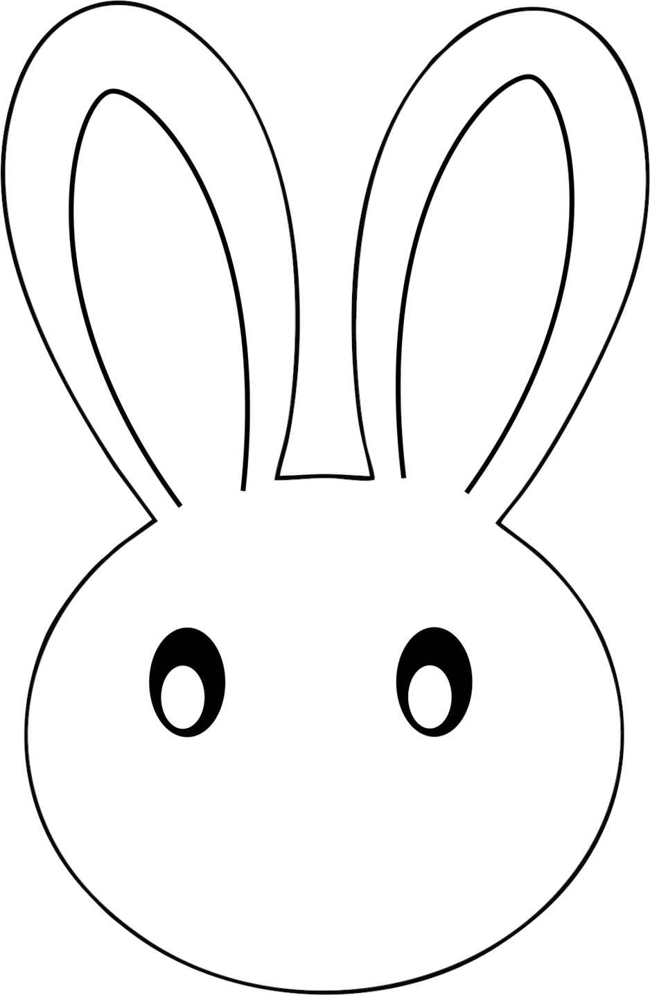 coelho desenho para imprimir em tamanho grande