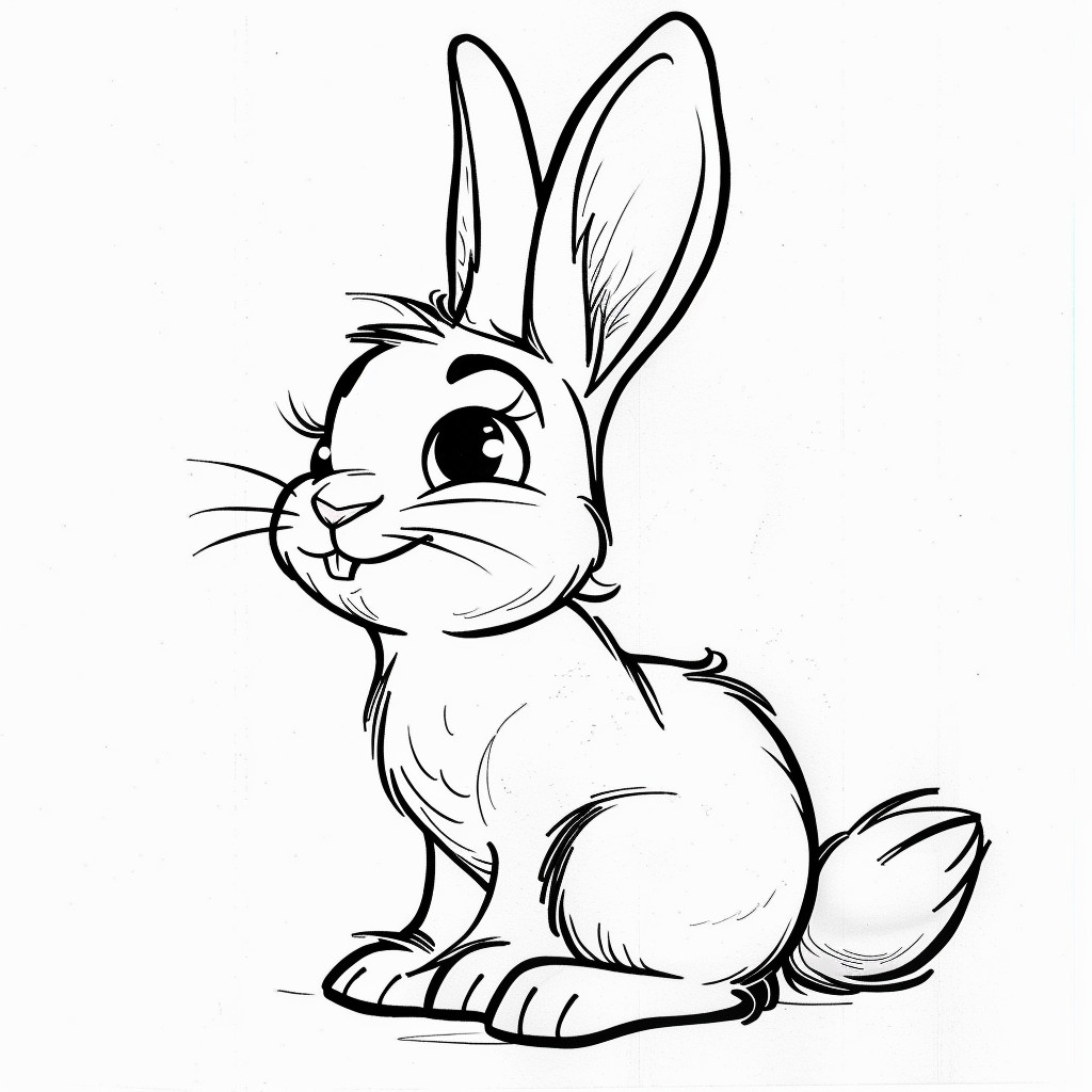 coelho para imprimir e pintar grátis