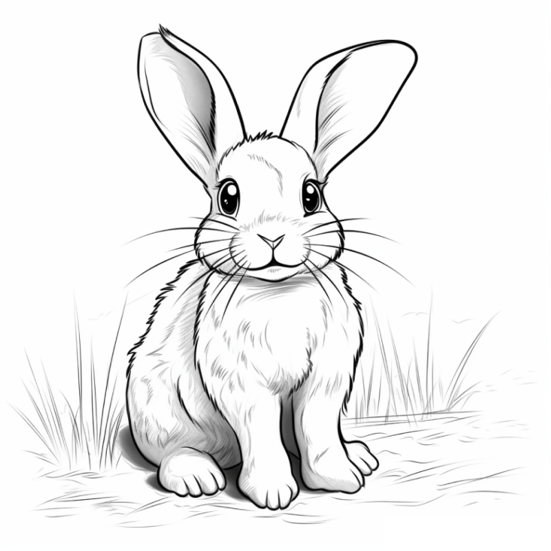 coelho desenho fácil para criança