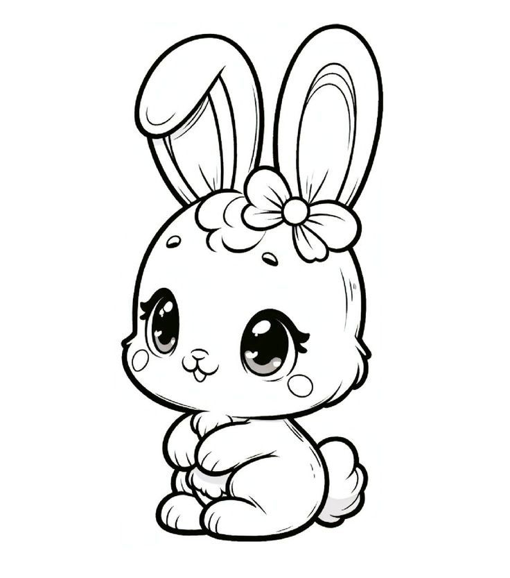 atividade de colorir coelho