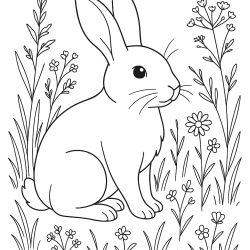 desenhos de coelhos realistas para colorir