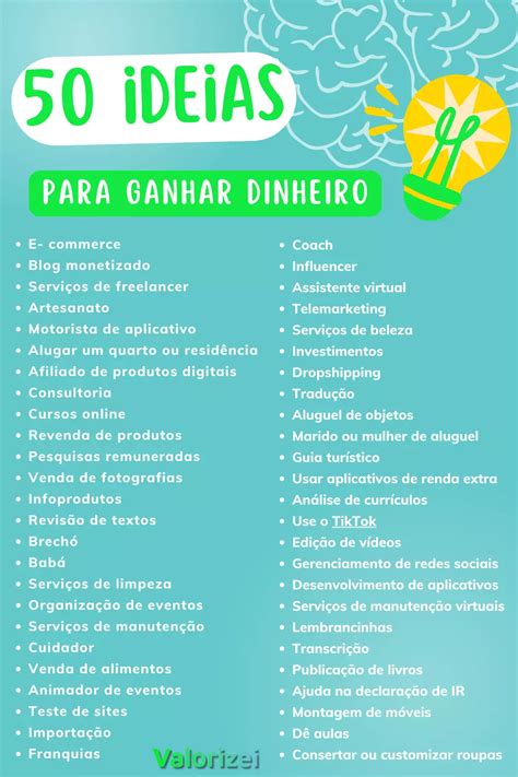 coisas criativas para ganhar dinheiro