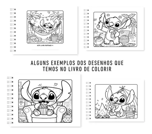 ideias de desenhos do Stitch para colorir em família