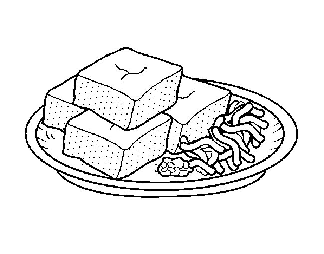 desenhos de acarajé para colorir