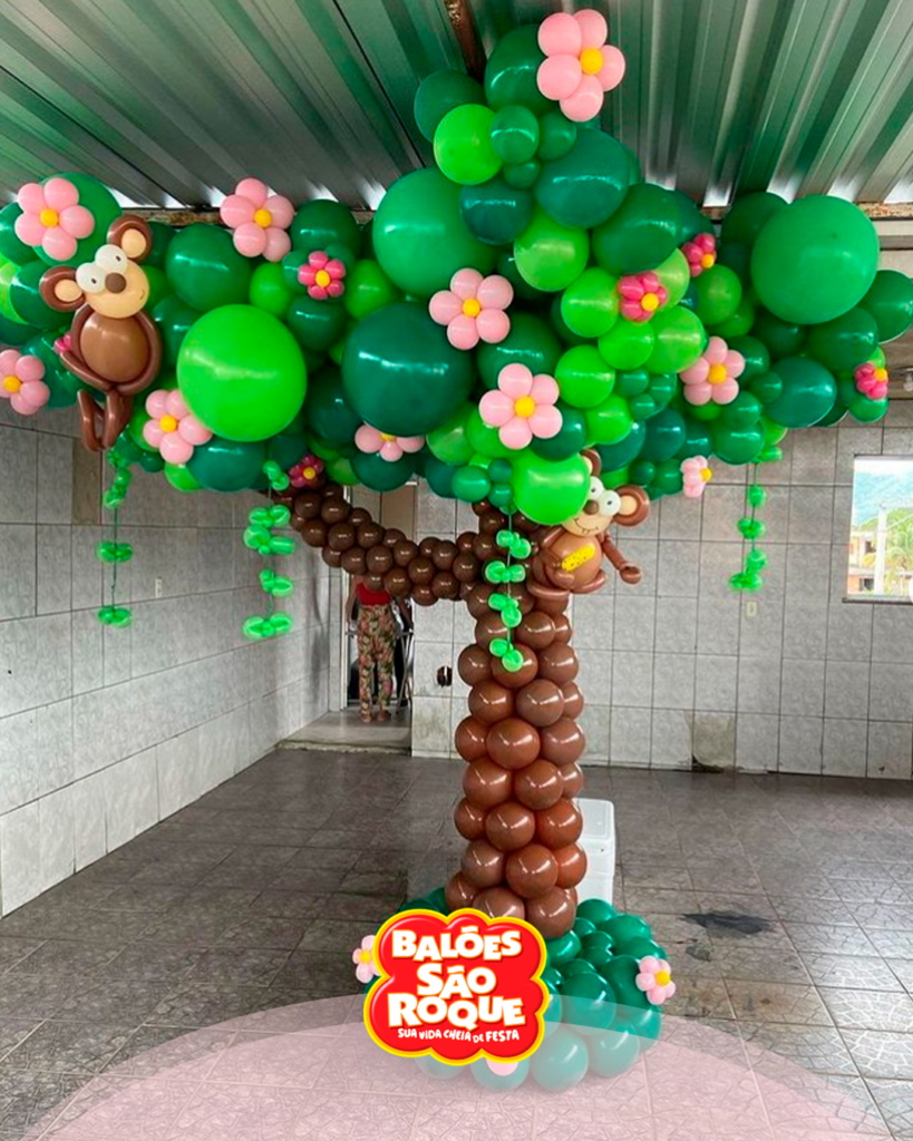 Ideias criativas para decorar sua árvore de balões
