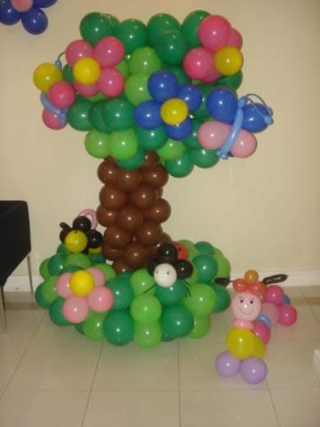 Como fazer um tronco de balões resistente