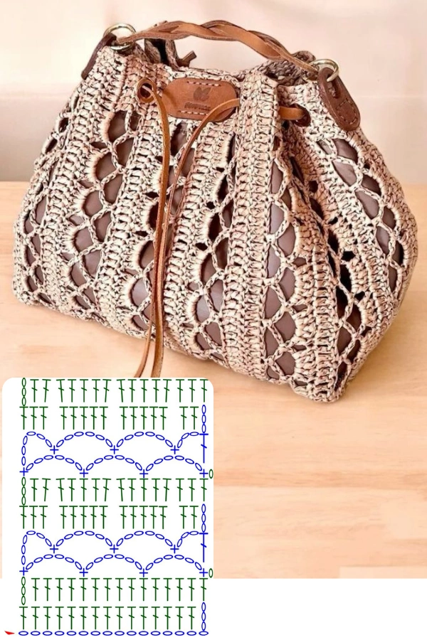 melhores pontos de crochê para bolsas