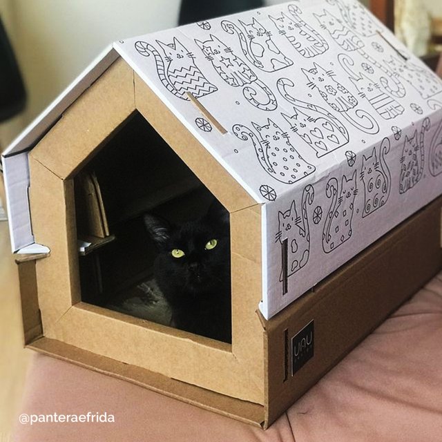 Como Fazer um Arranhador Caseiro Acoplado à Casinha de Gato