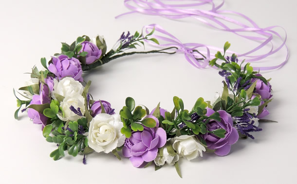como fazer headband de flores