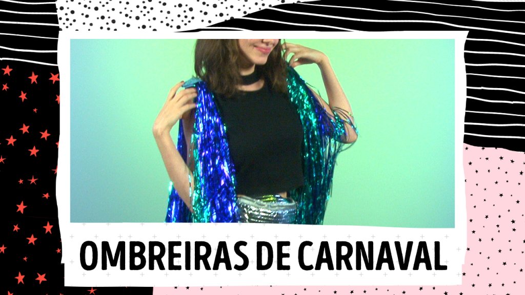 como fazer ombreira de carnaval com EVA