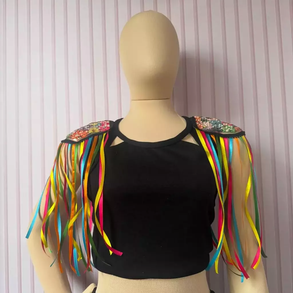 como fazer ombreira de carnaval com feltro